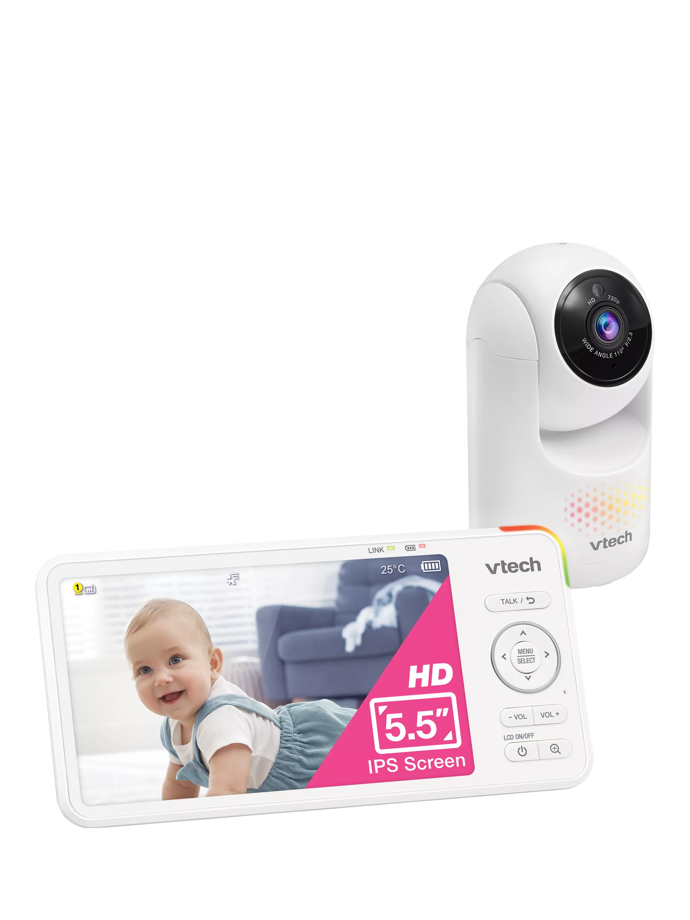 VTech VM6361HD 720p video baby monitor 5.5 inch, UK version