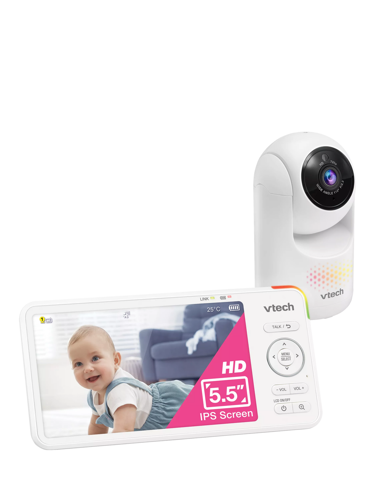 VTech VM6361HD 720p video baby monitor 5.5 inch, UK version