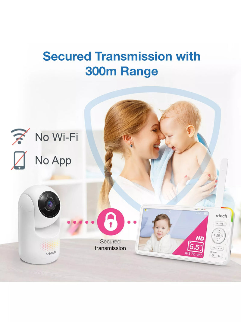 VTech VM6361HD 720p video baby monitor 5.5 inch, UK version