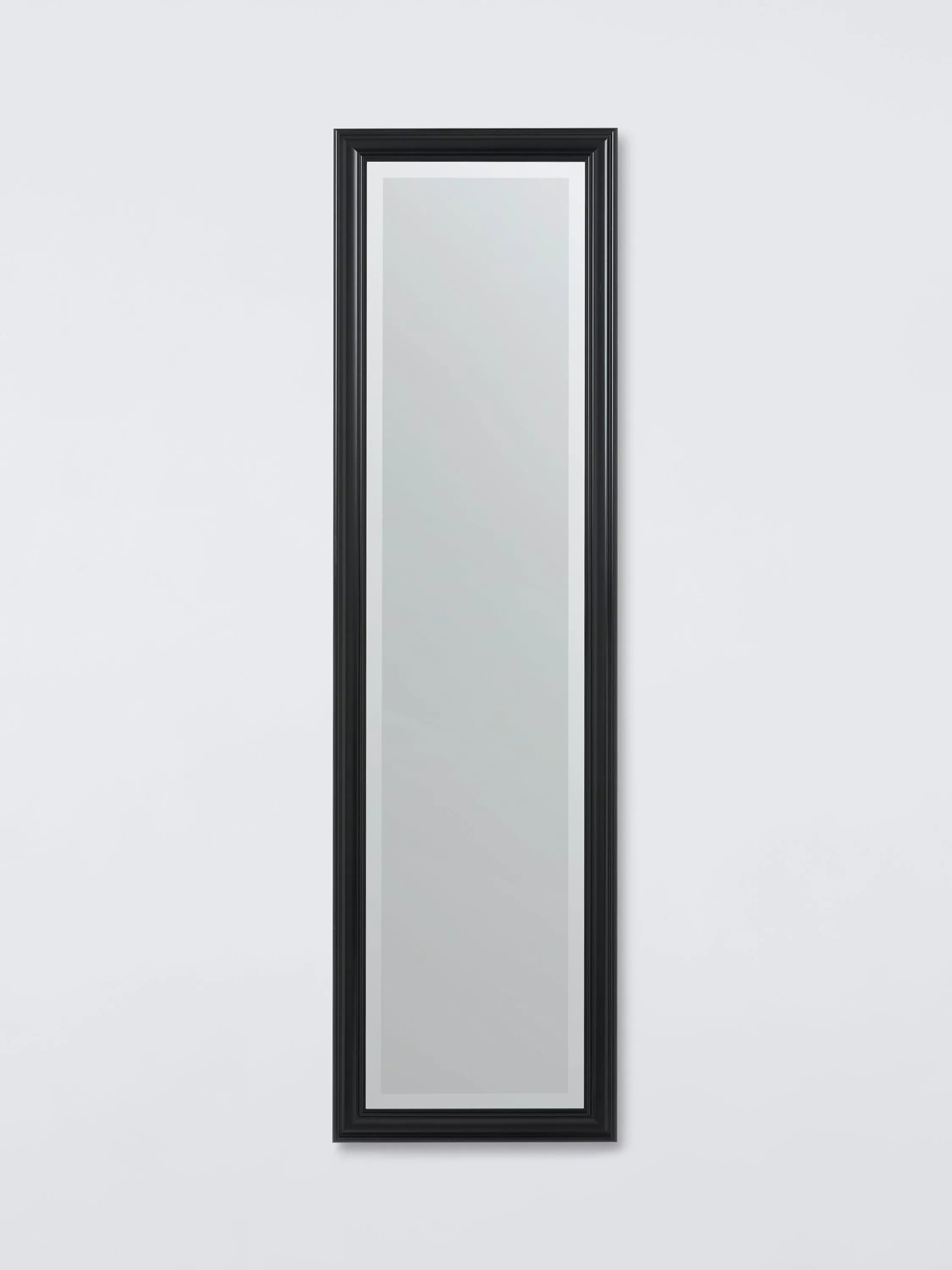 John Lewis black rectangular wall mirror 117x27cm (British brand)