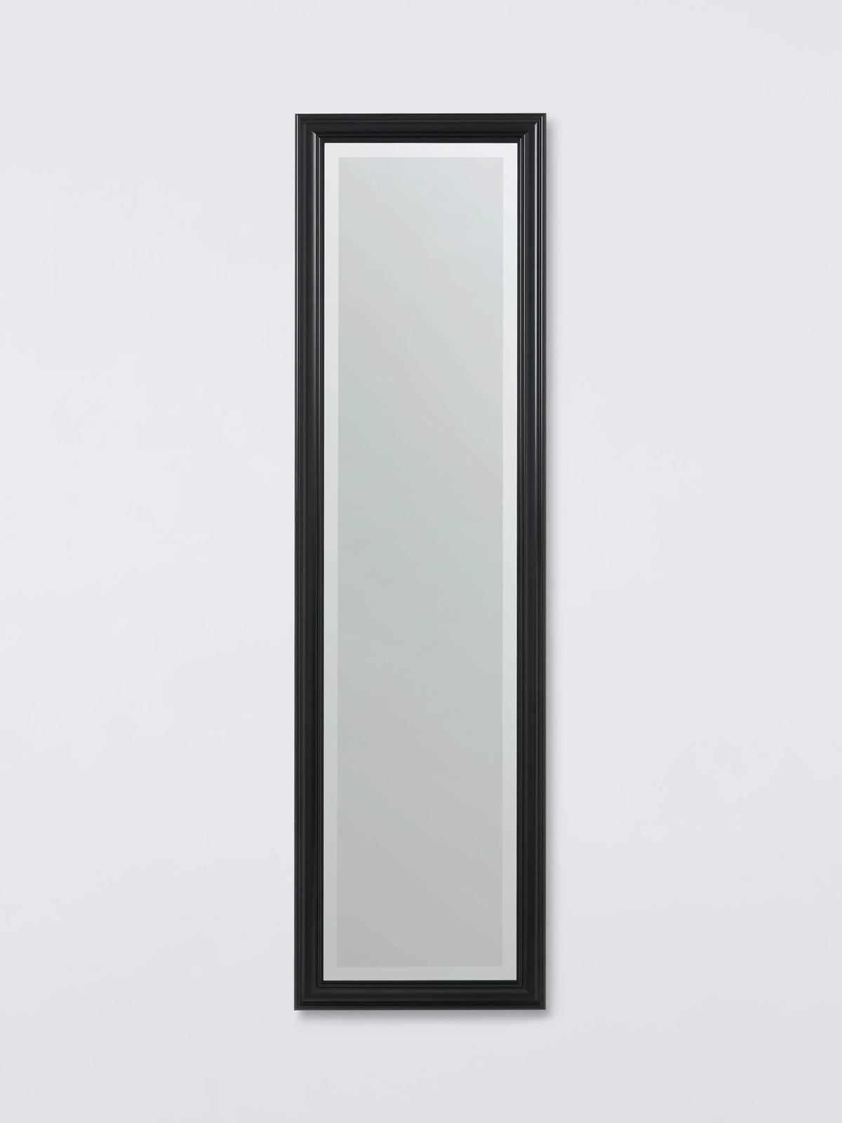 John Lewis black rectangular wall mirror 117x27cm (British brand)