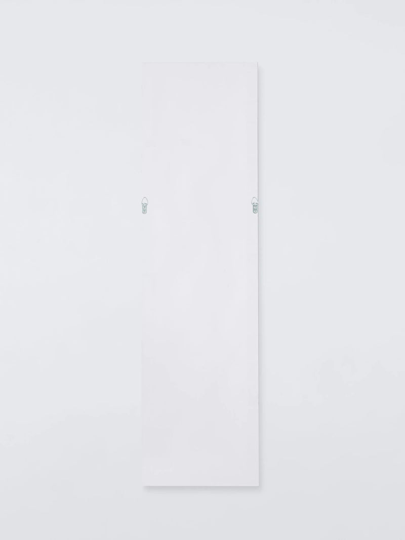 John Lewis black rectangular wall mirror 117x27cm (British brand)