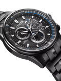 Citizen Chrono A.T men's watch black ion plated - British product