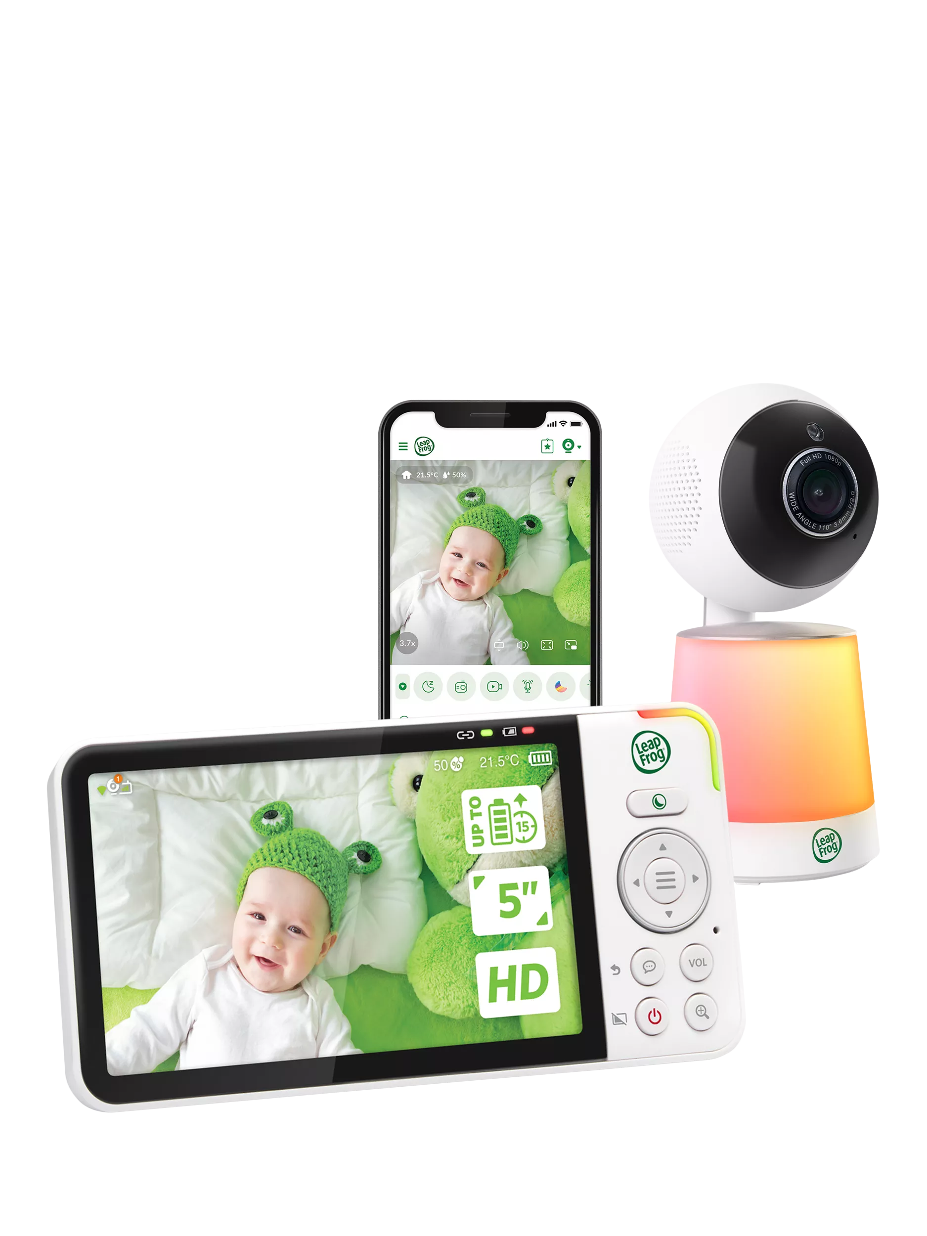 LeapFrog baby monitor LF4915HD 5 inch (British brand)