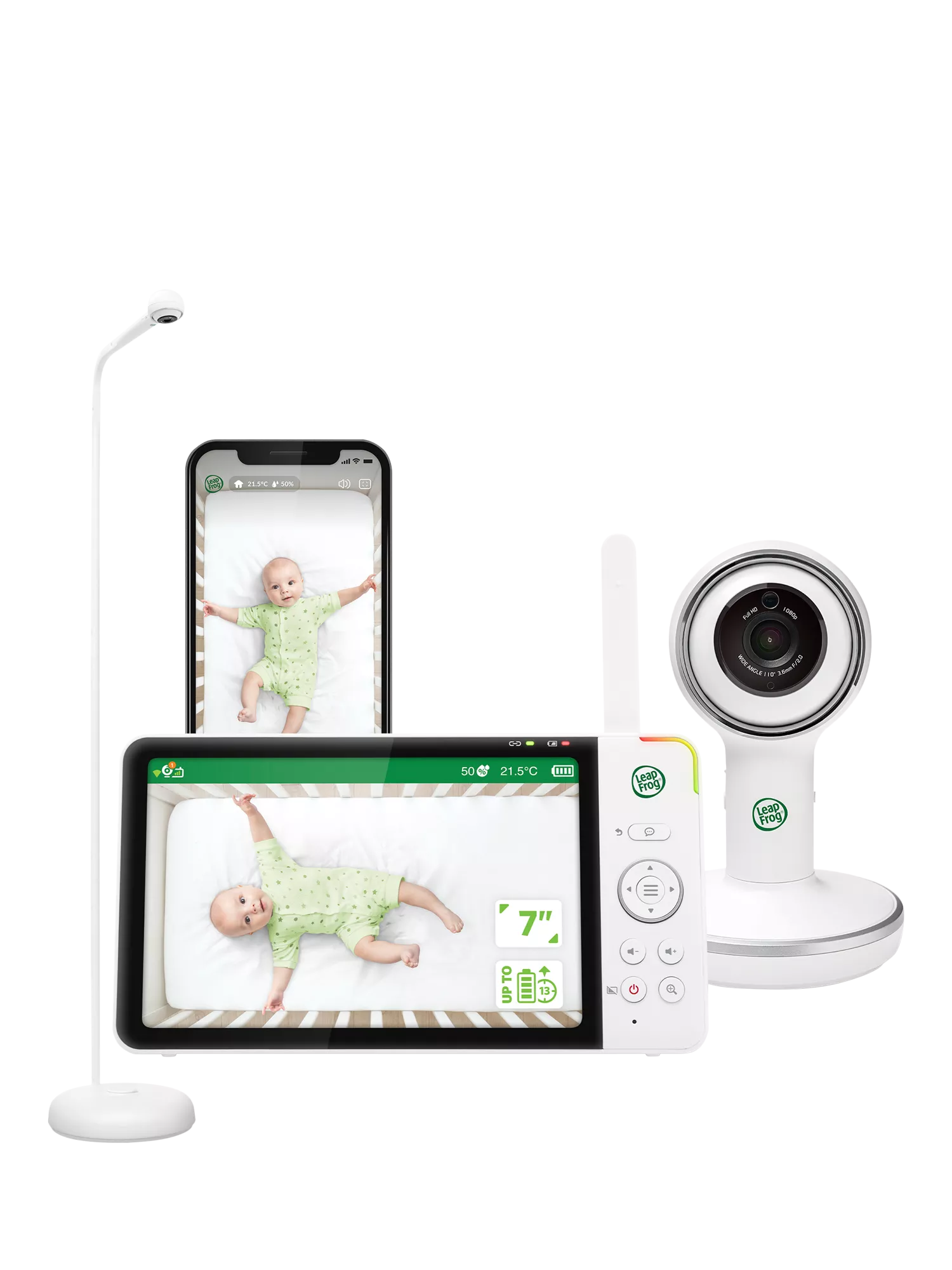LeapFrog Wi-Fi smart baby monitor 7 inch, imported from the UK