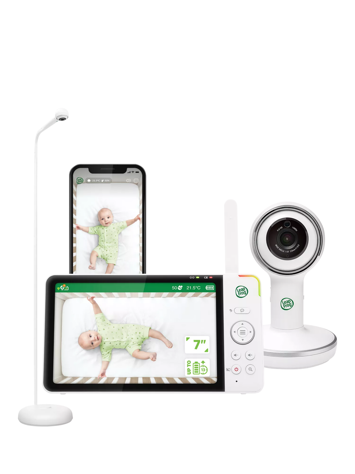 LeapFrog Wi-Fi smart baby monitor 7 inch, imported from the UK