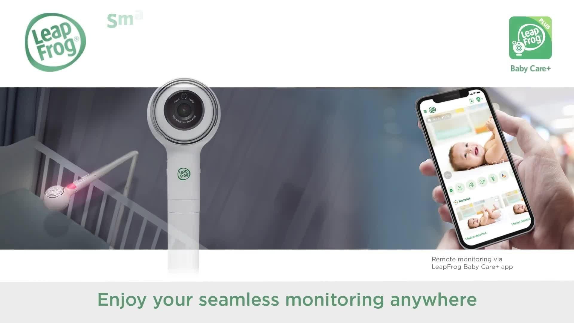 LeapFrog Wi-Fi smart baby monitor 7 inch, imported from the UK