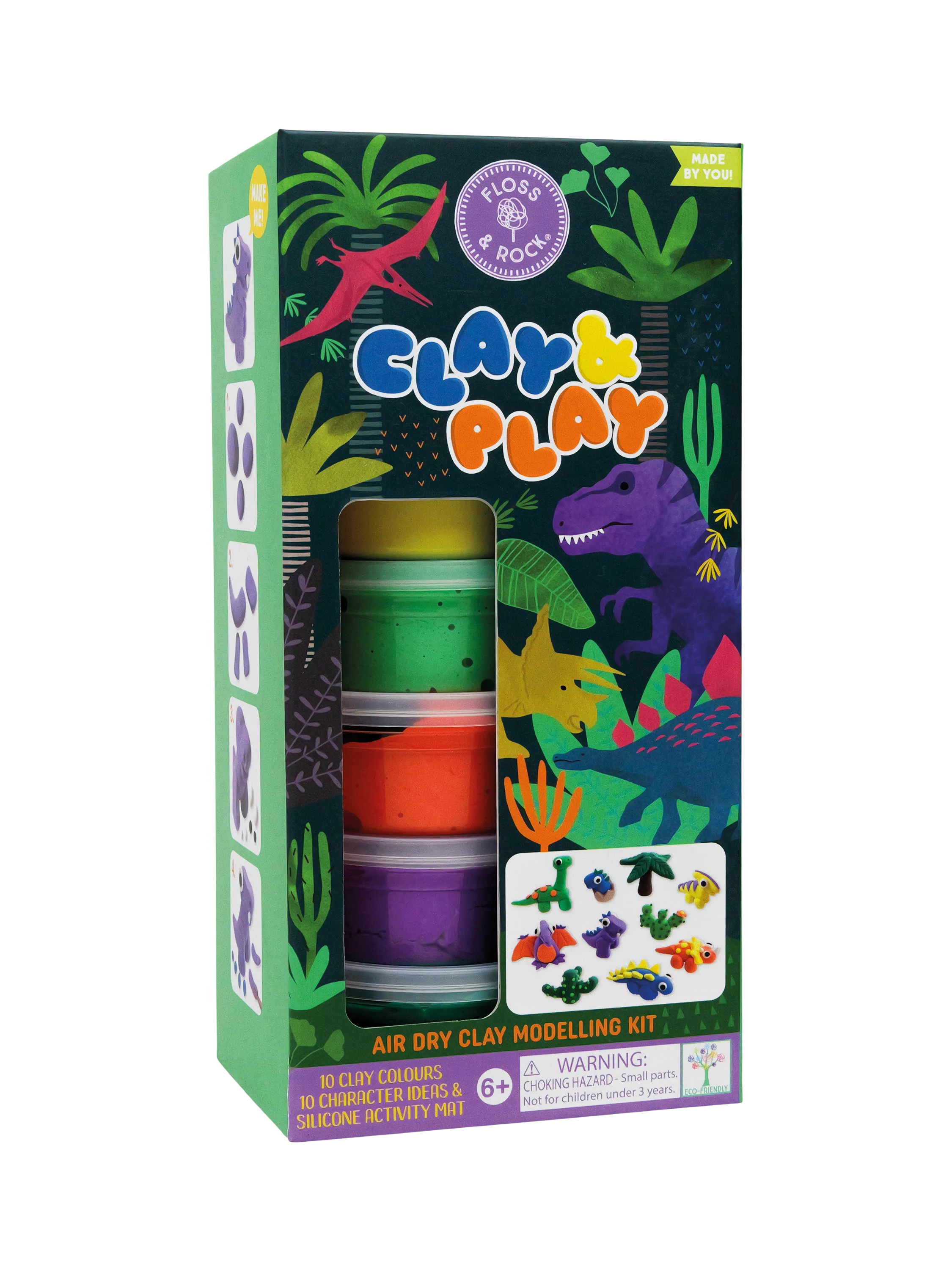 Floss & Rock dinosaur clay modelling kit (British brand)