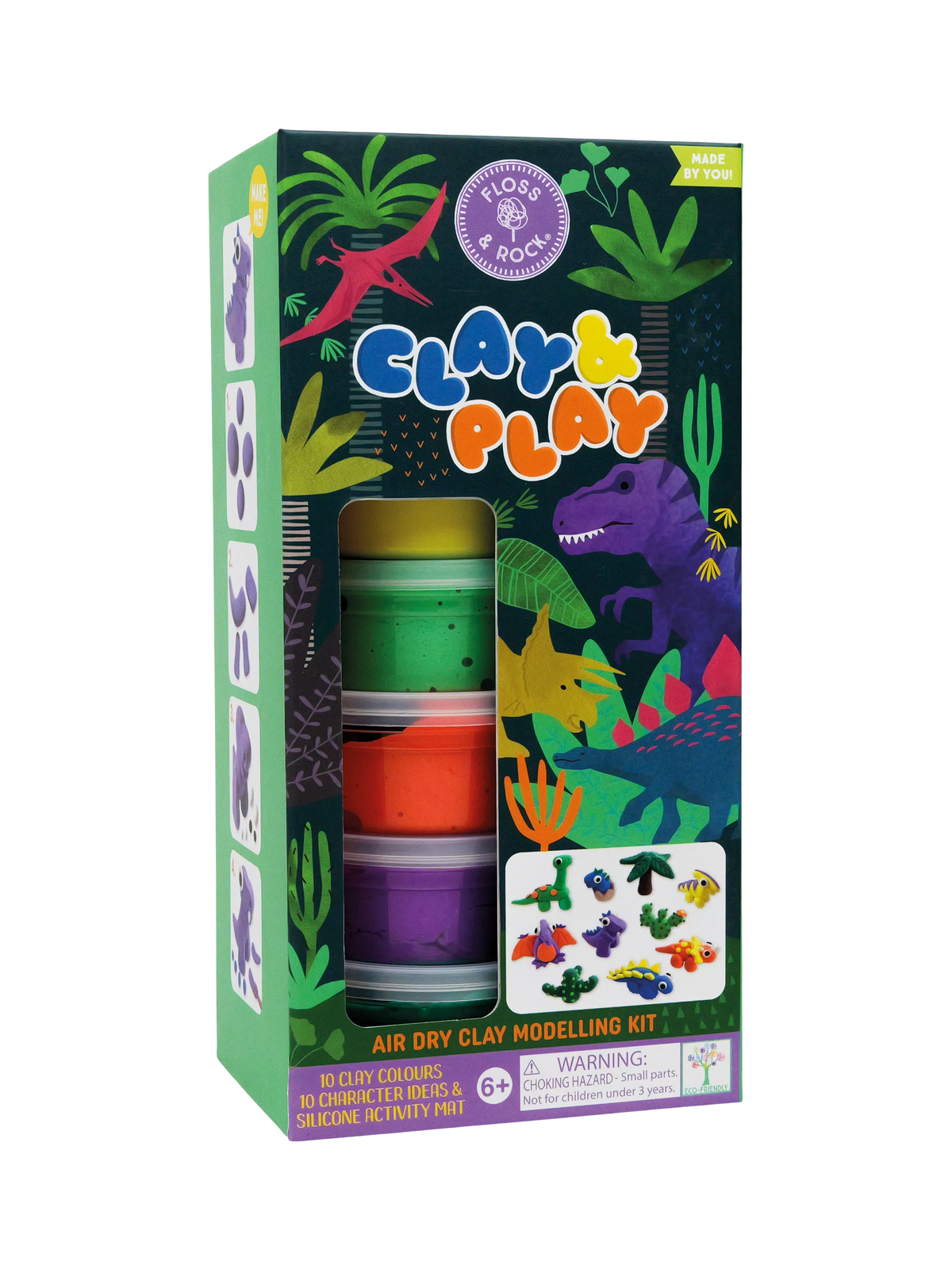 Floss & Rock dinosaur clay modelling kit (British brand)