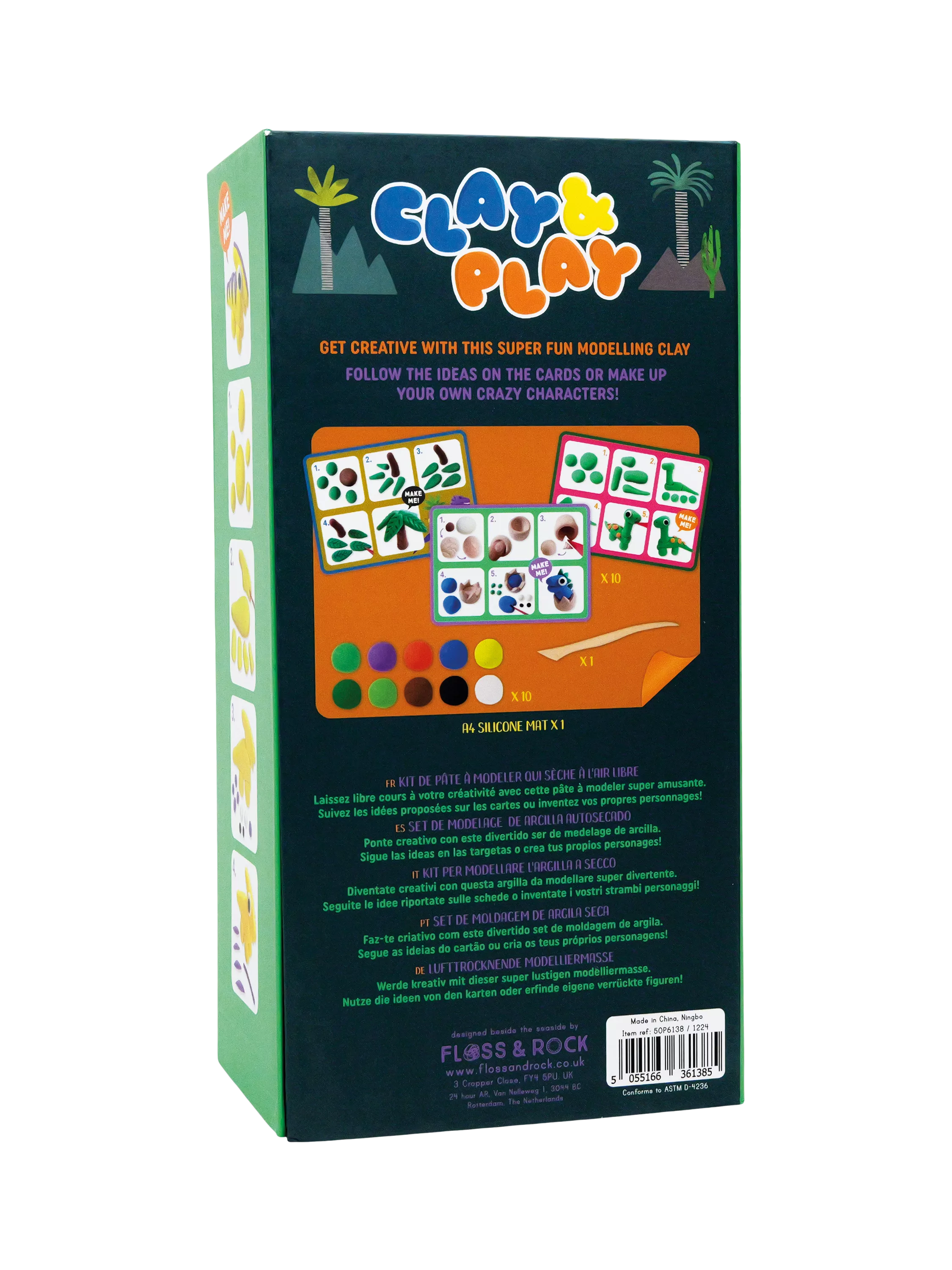 Floss & Rock dinosaur clay modelling kit (British brand)