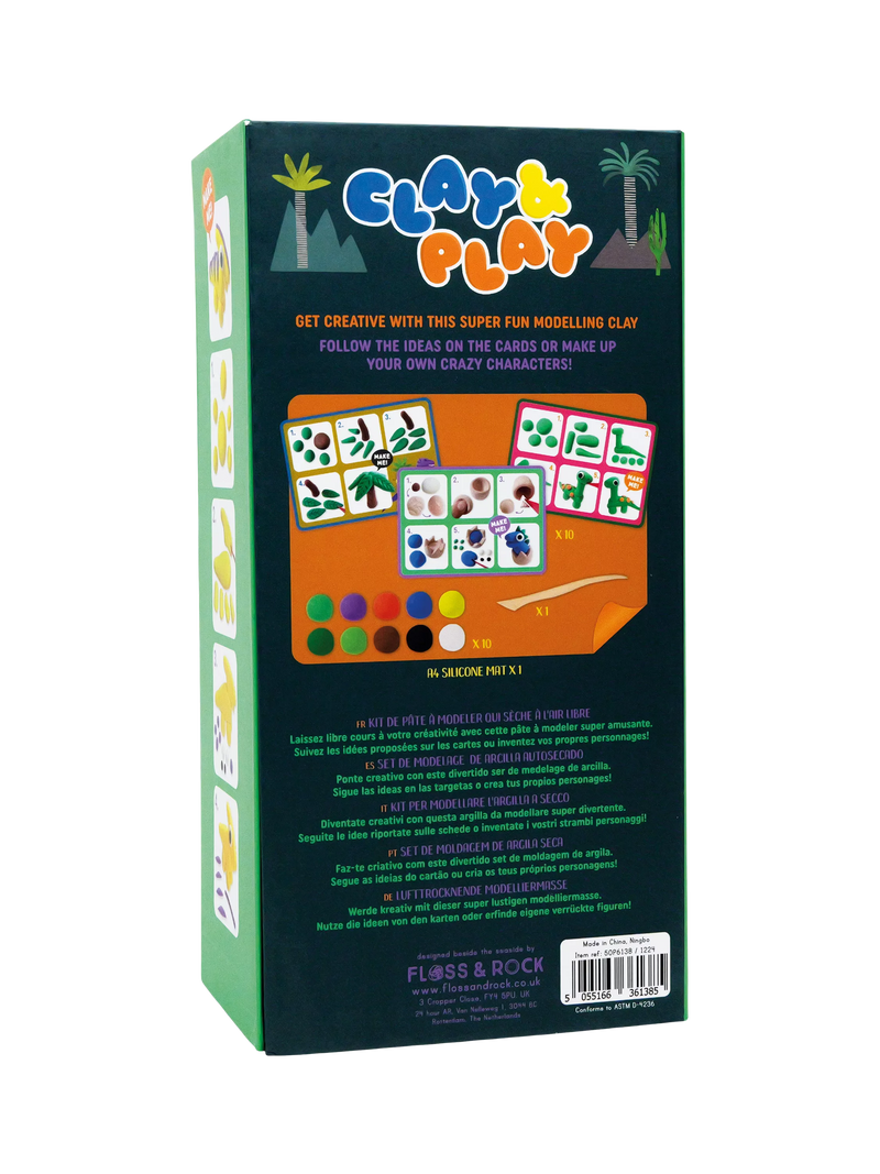 Floss & Rock dinosaur clay modelling kit (British brand)