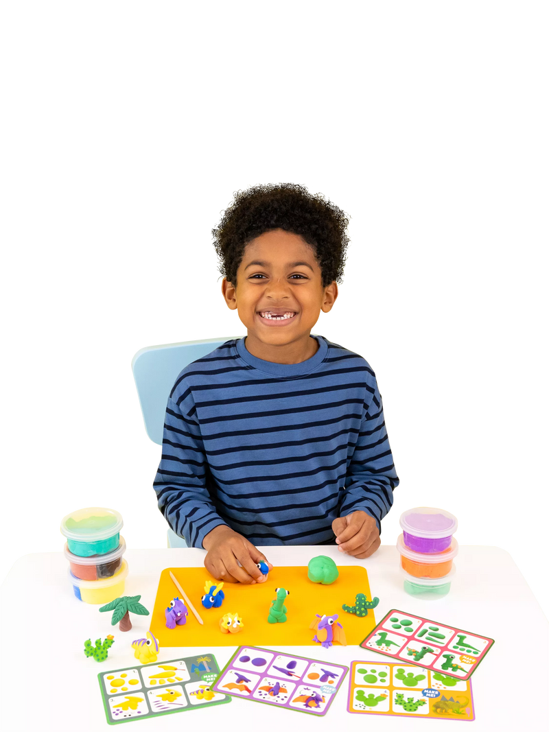 Floss & Rock dinosaur clay modelling kit (British brand)