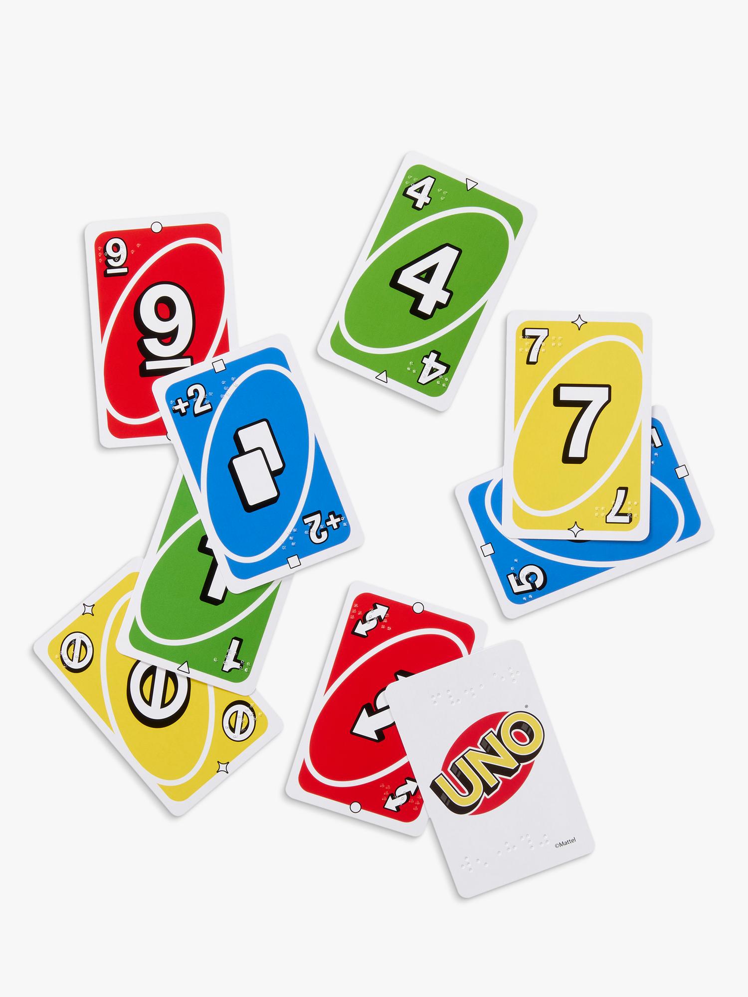 Mattel UNO Braille card game - British product
