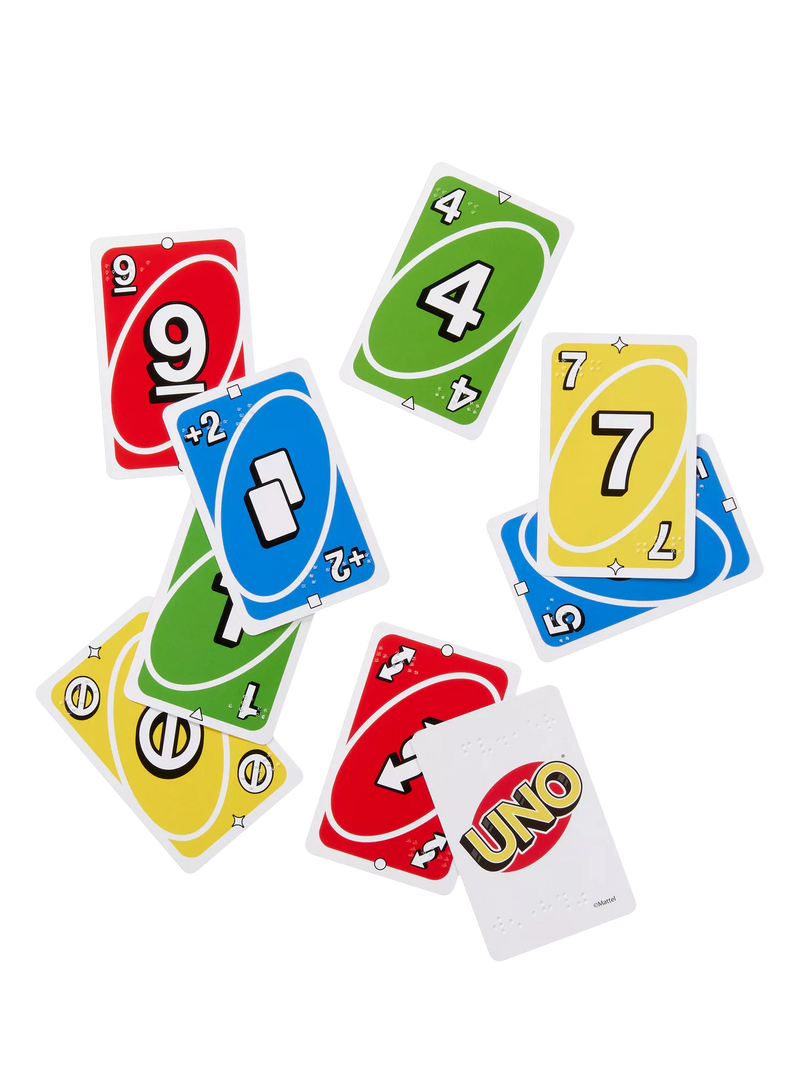 Mattel UNO Braille card game - British product