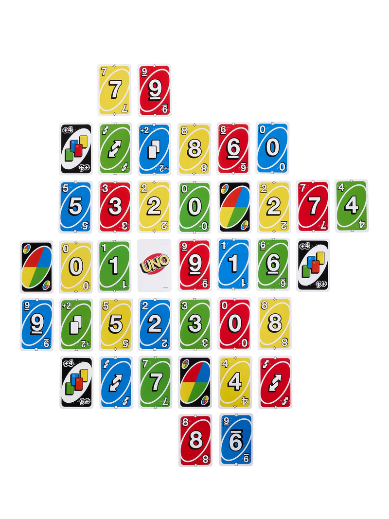 Mattel UNO Braille card game - British product