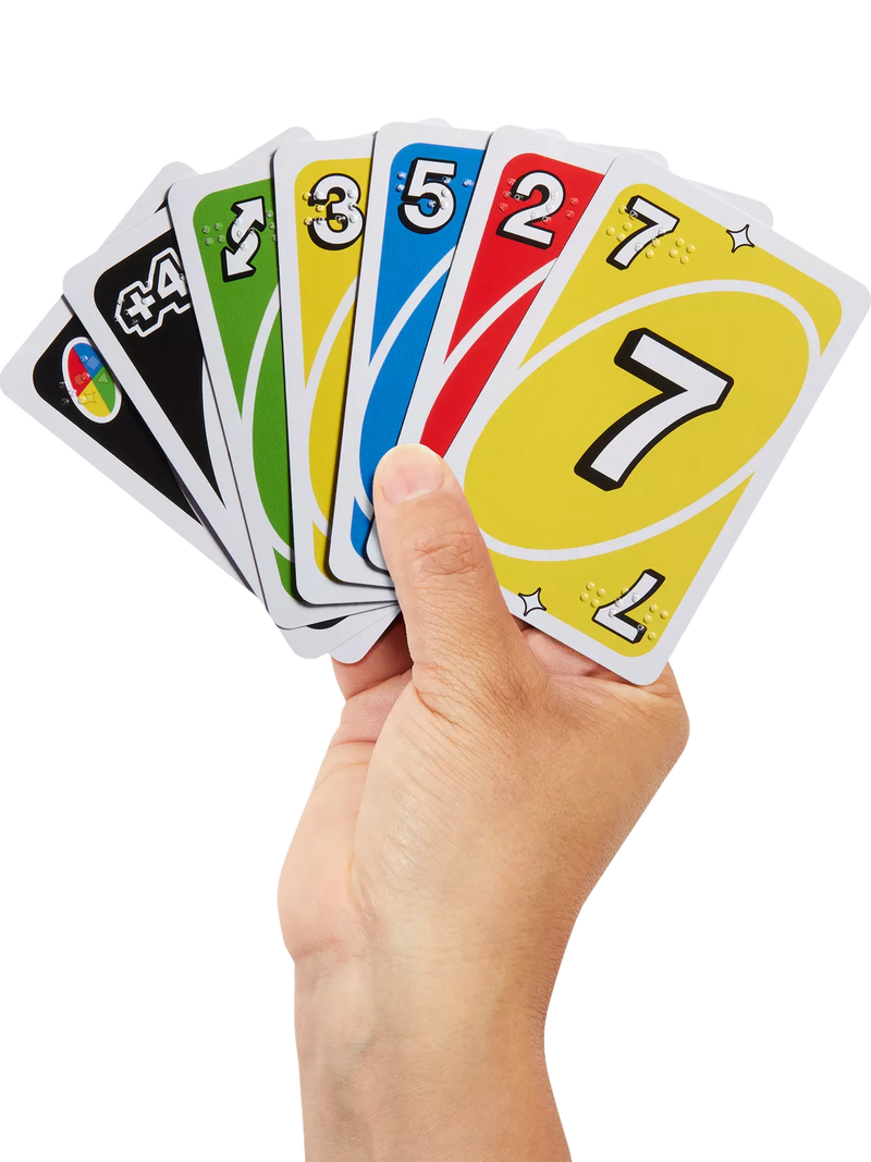 Mattel UNO Braille card game - British product