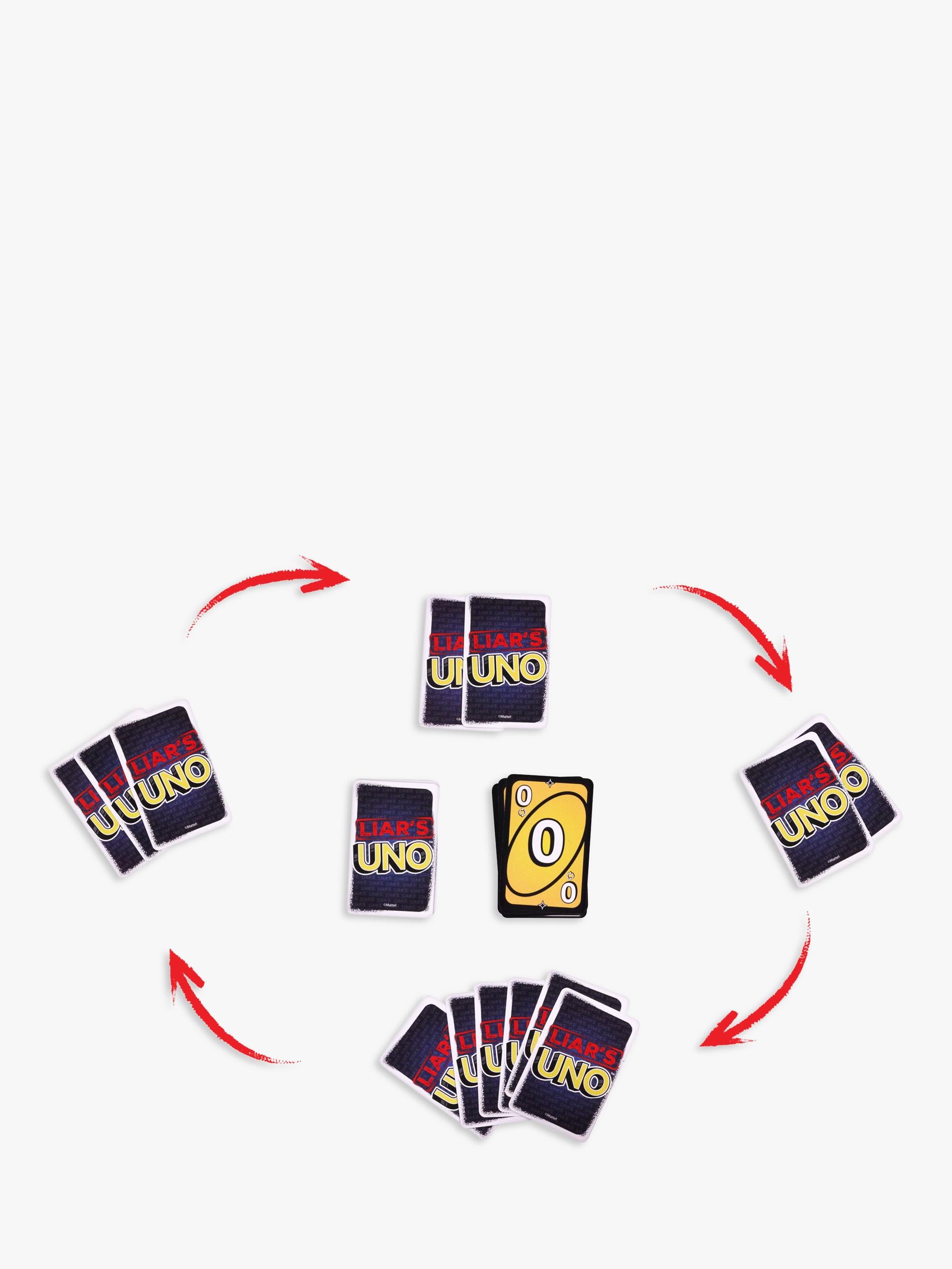 Mattel UNO Liars card game for 2 players (British brand)