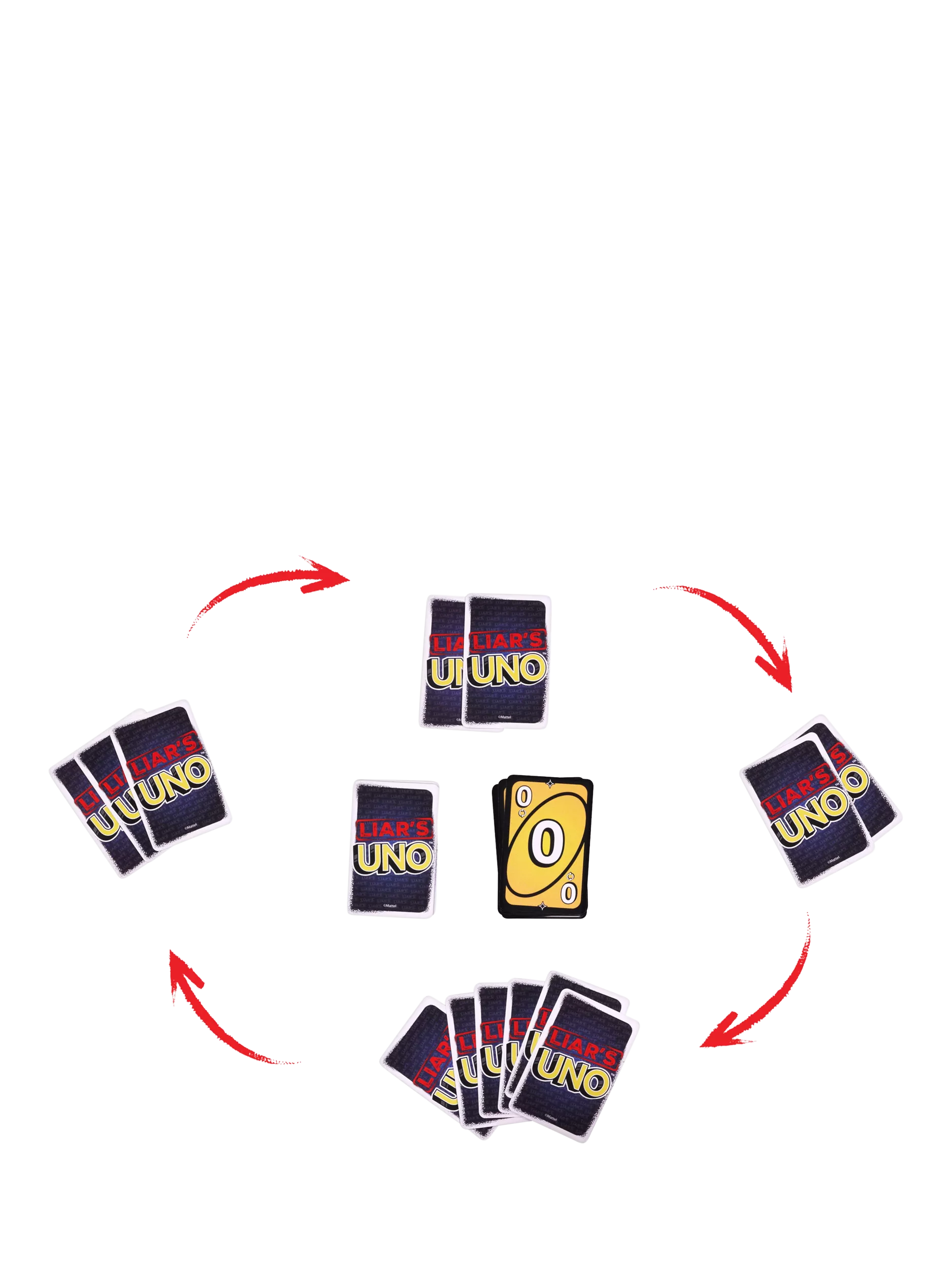 Mattel UNO Liars card game for 2 players (British brand)