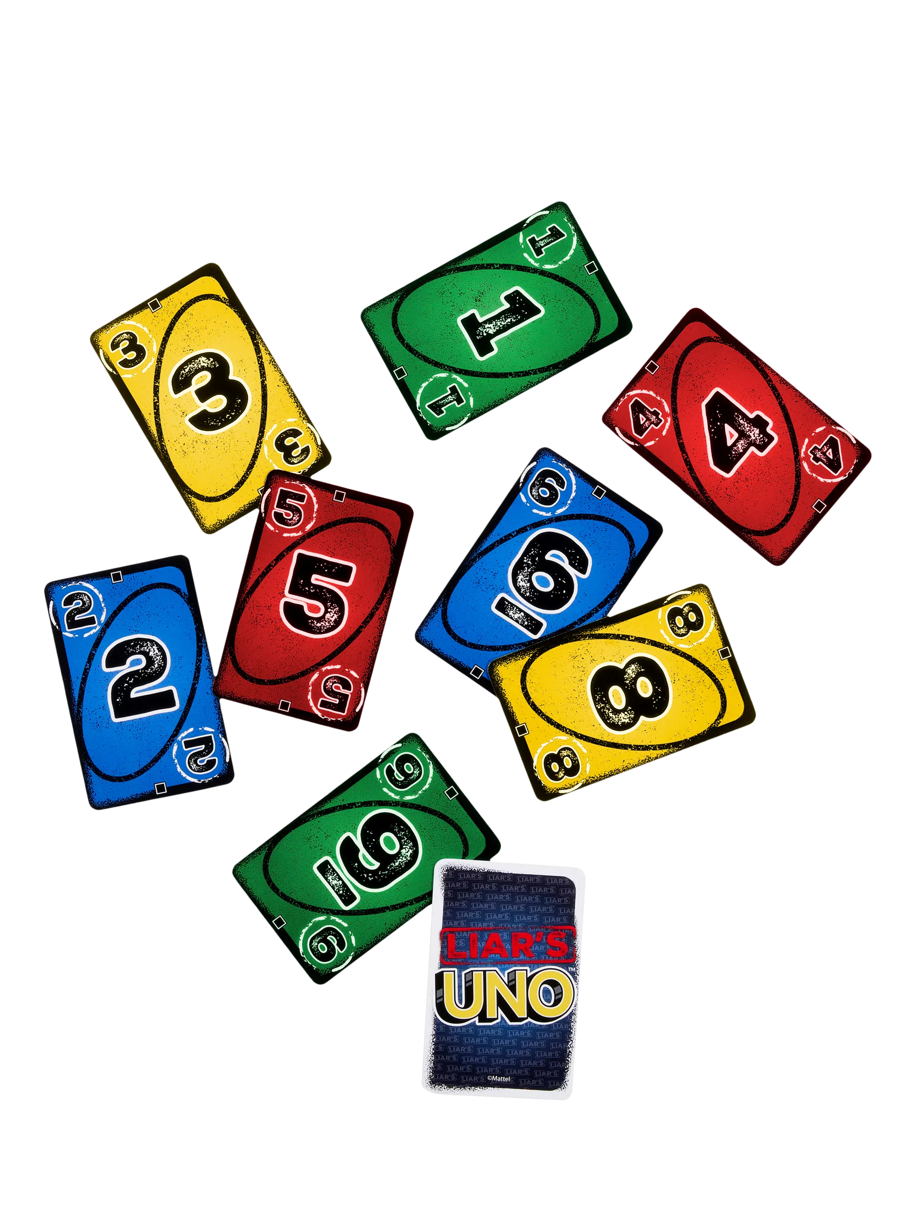 Mattel UNO Liars card game for 2 players (British brand)