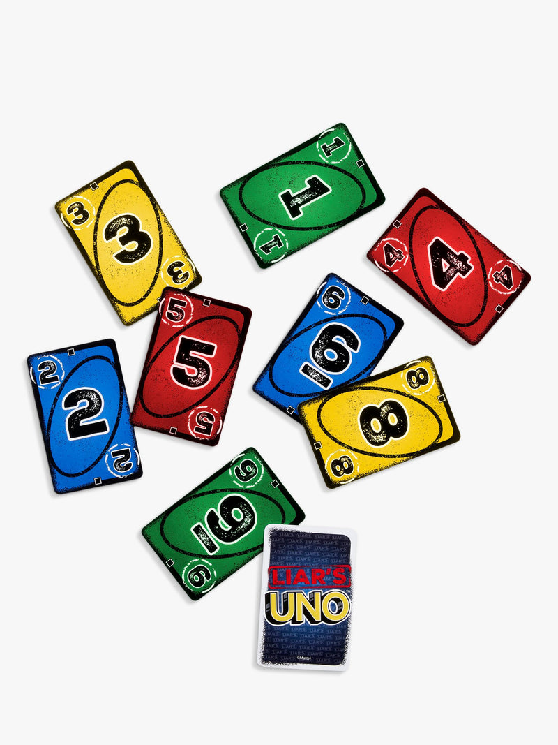 Mattel UNO Liars card game for 2 players (British brand)