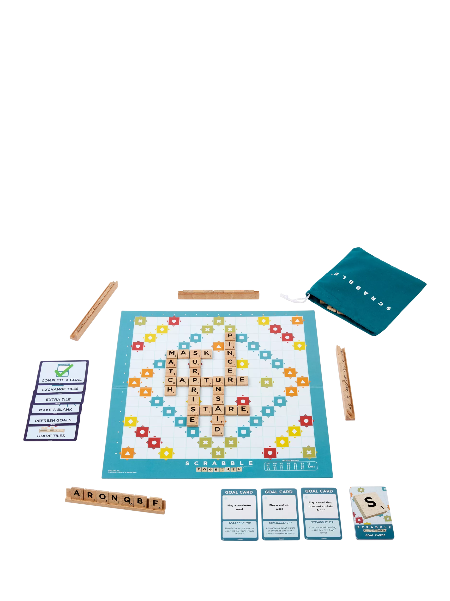 Mattel Scrabble 2-in-1 board game - British product