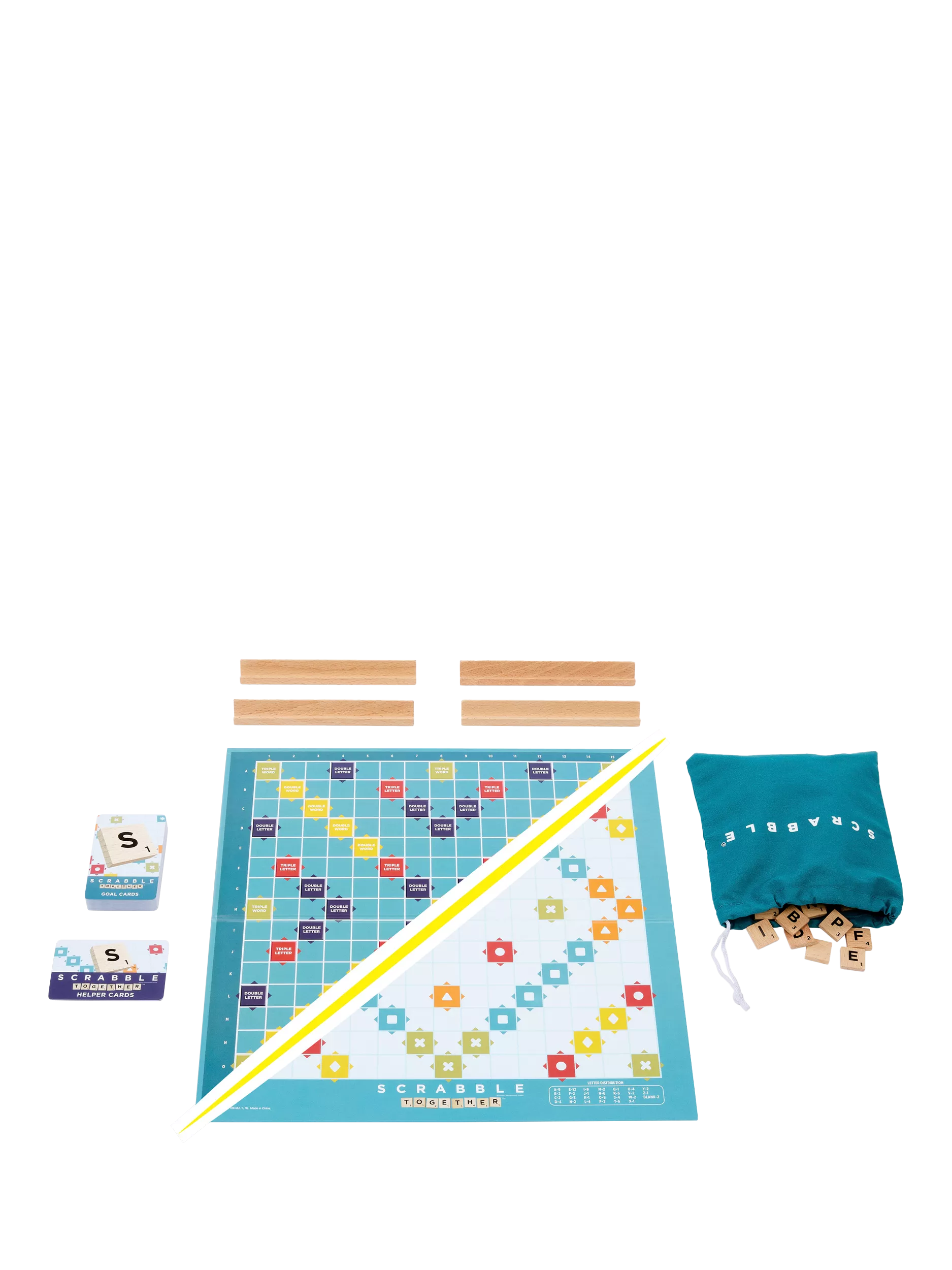 Mattel Scrabble 2-in-1 board game - British product