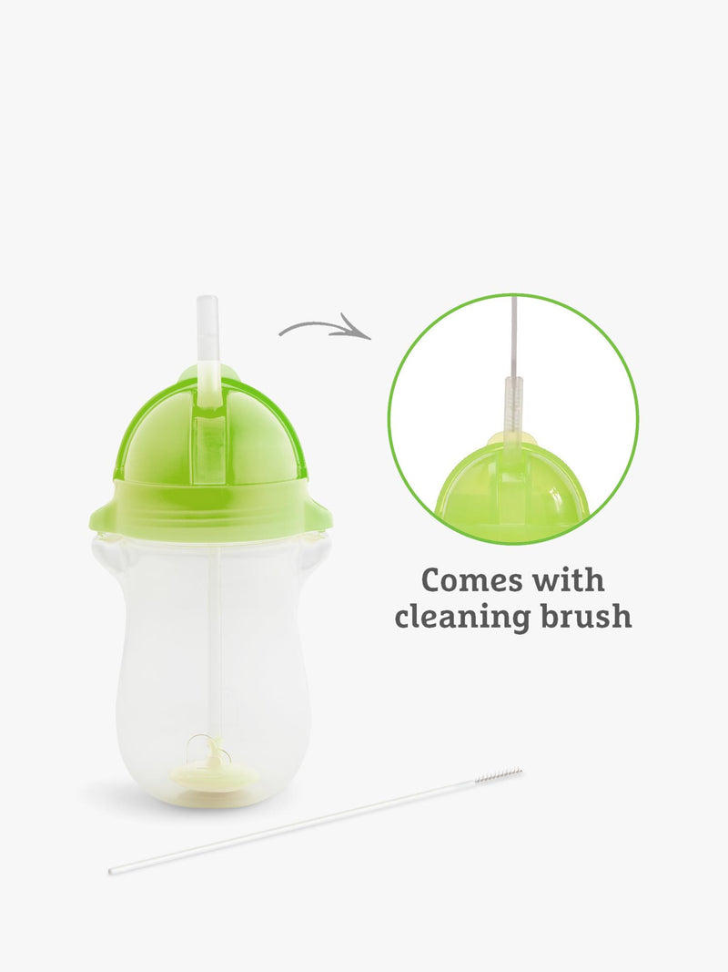 Munchkin weighted straw trainer cup blue green pack of 2, imported from the UK