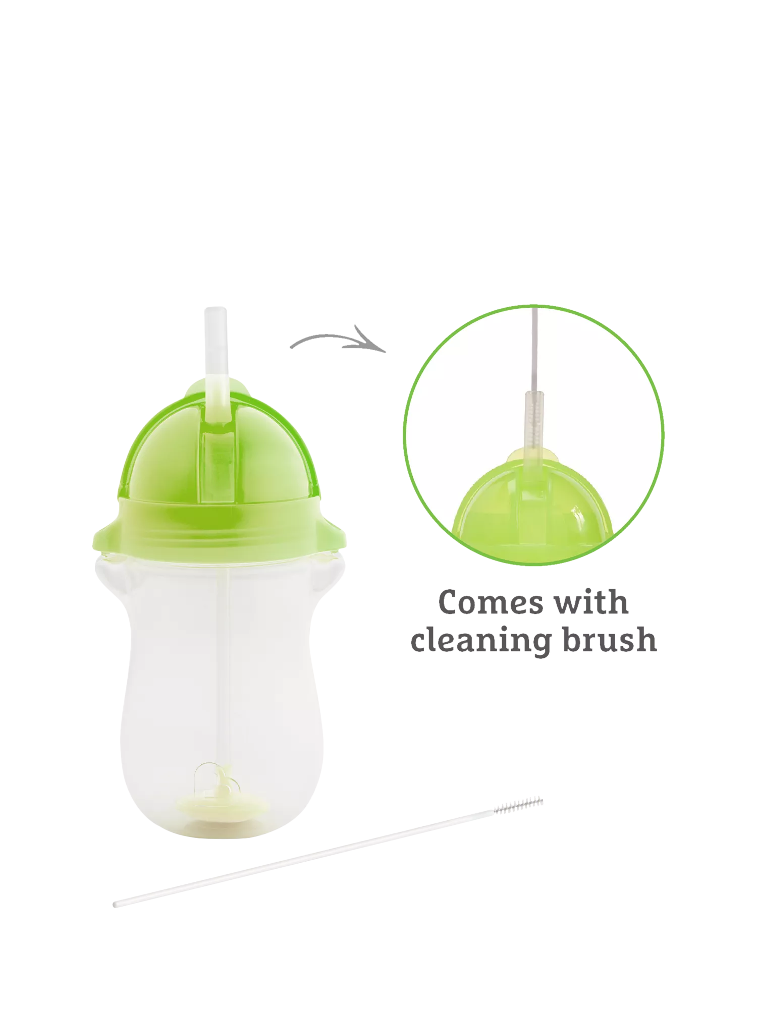 Munchkin weighted straw trainer cup blue green pack of 2, imported from the UK