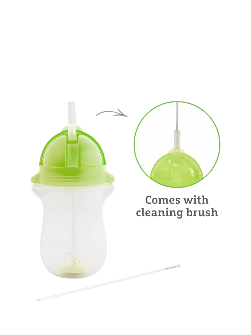 Munchkin weighted straw trainer cup blue green pack of 2, imported from the UK