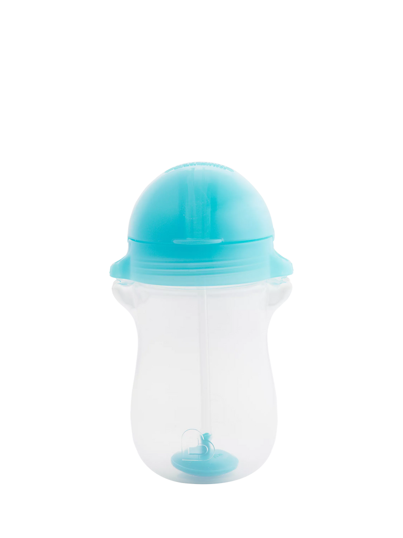 Munchkin weighted straw trainer cup blue green pack of 2, imported from the UK