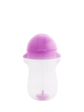 Munchkin weighted straw trainer cup pack of 2 pink purple 10oz (British brand)