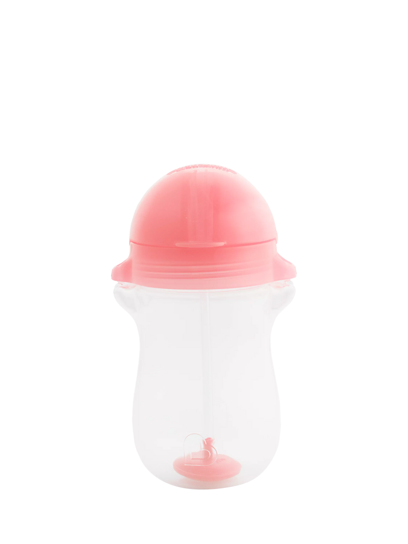 Munchkin weighted straw trainer cup pack of 2 pink purple 10oz (British brand)