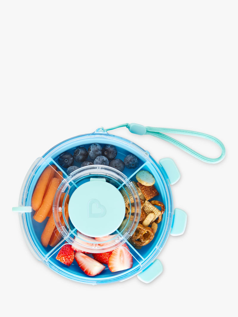 Munchkin snack container Blue Green (British brand)