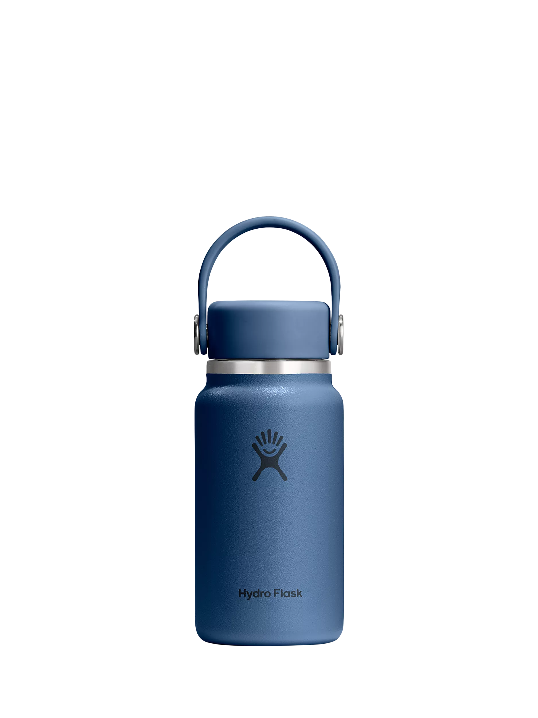 Micro Hydro Double Wall Vacuum Insulated Stainless Steel Drinks Bottle with Removable Strap, 200ml, Harbor Blue