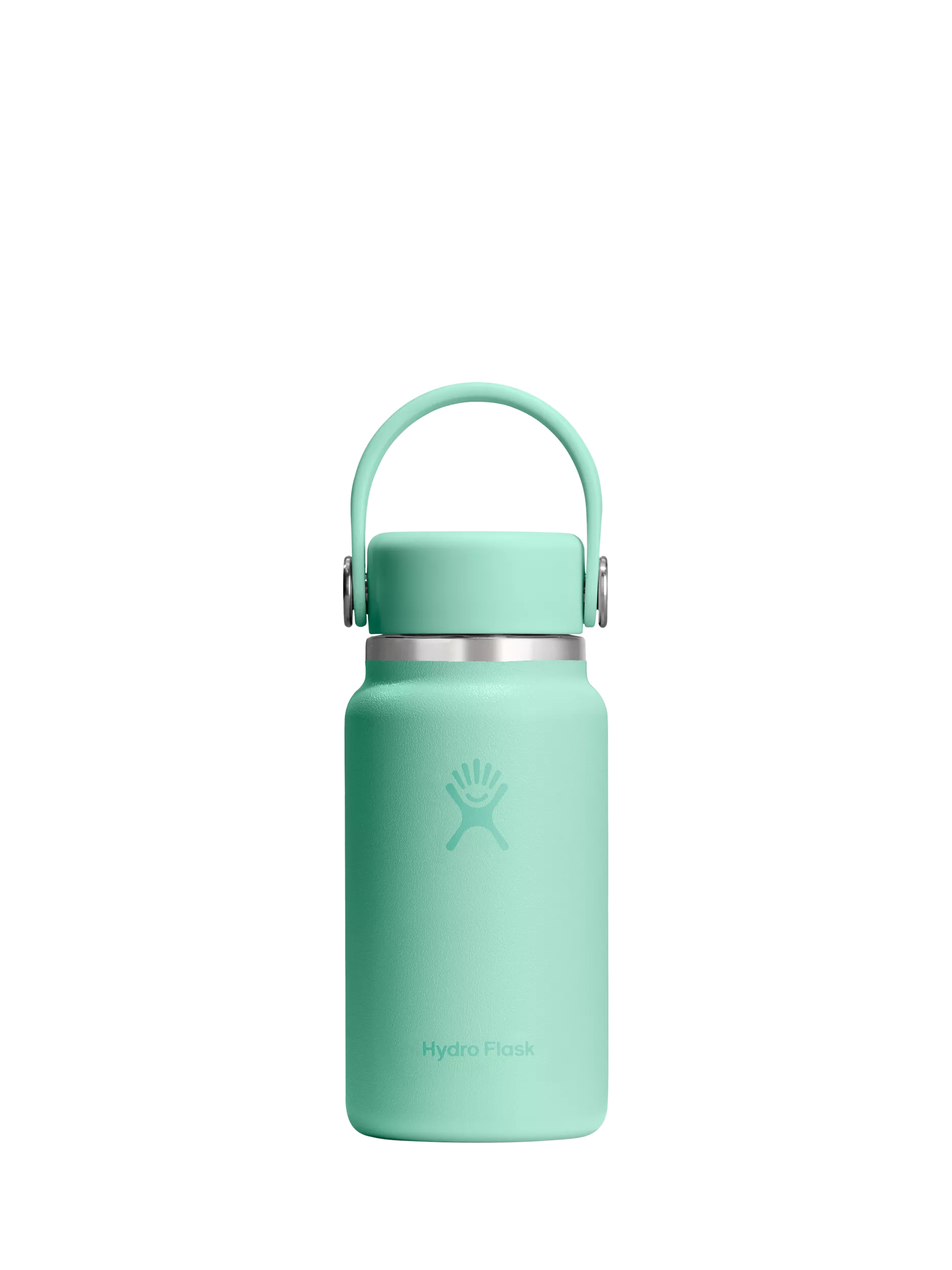 Micro Hydro Double Wall Vacuum Insulated Stainless Steel Drinks Bottle with Removable Strap, 200ml, Mermaid Green
