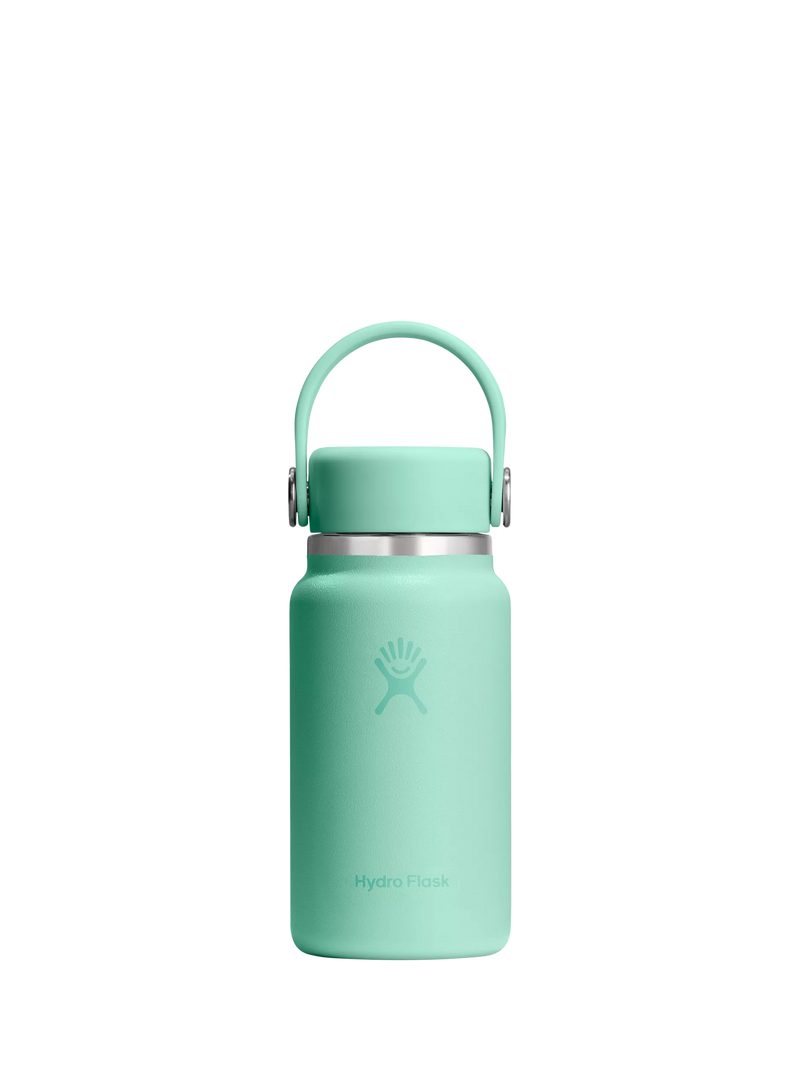 Micro Hydro Double Wall Vacuum Insulated Stainless Steel Drinks Bottle with Removable Strap, 200ml, Mermaid Green