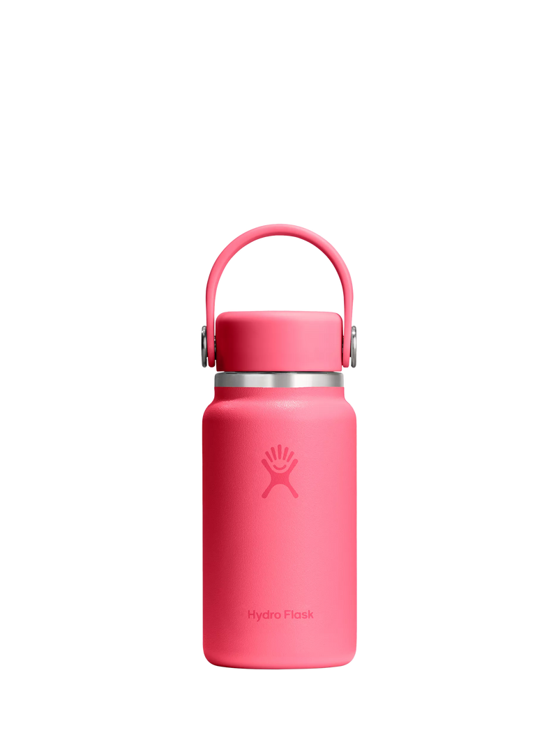 Micro Hydro Double Wall Vacuum Insulated Stainless Steel Drinks Bottle with Removable Strap, 200ml, Popstar Pink