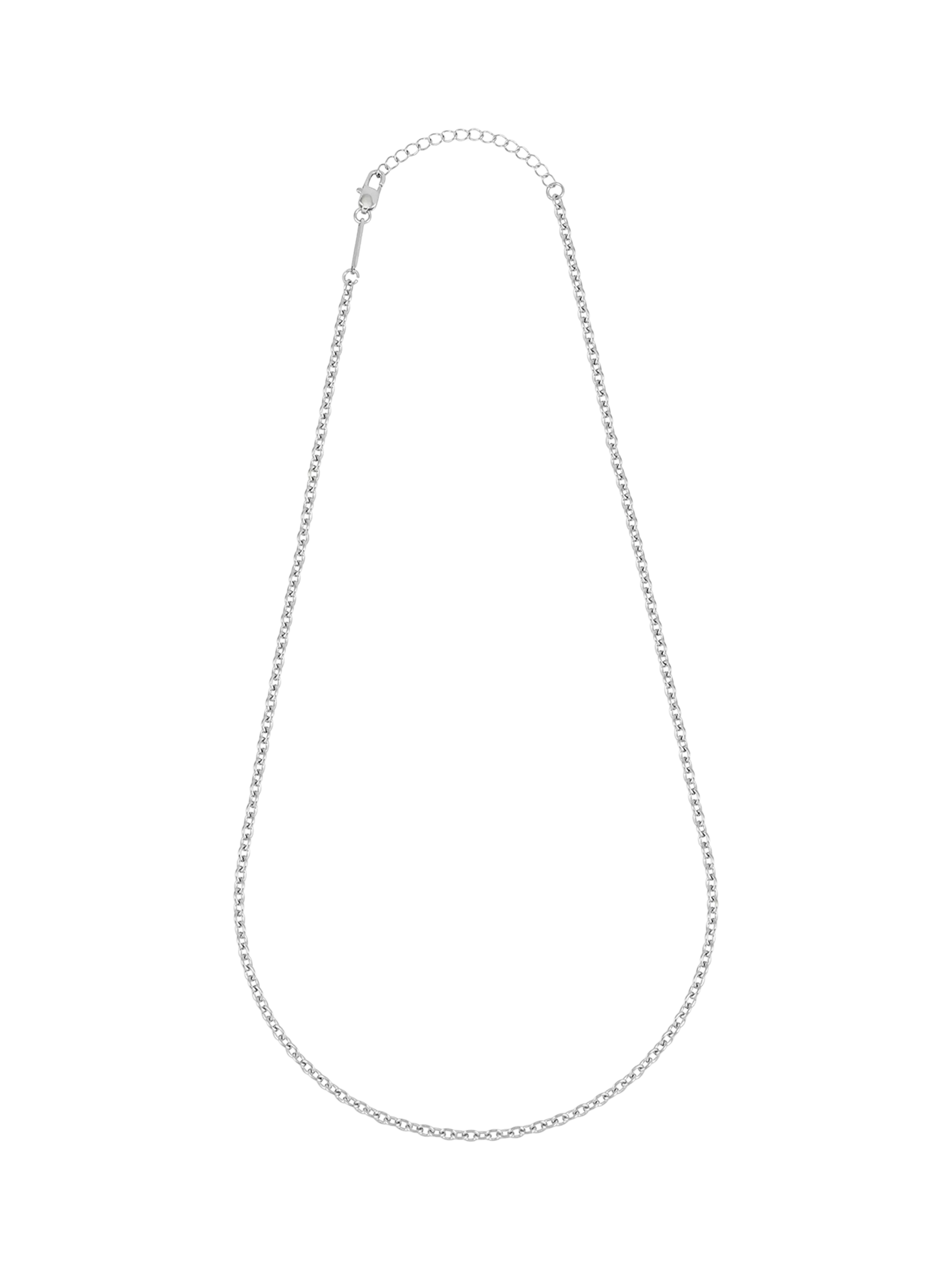 BARTLETT LONDON silver-toned chain necklace - British product