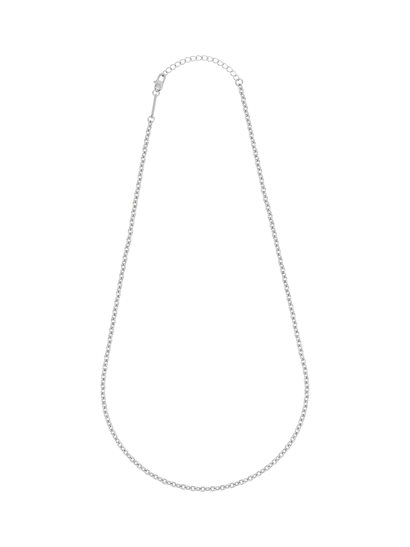BARTLETT LONDON silver-toned chain necklace - British product