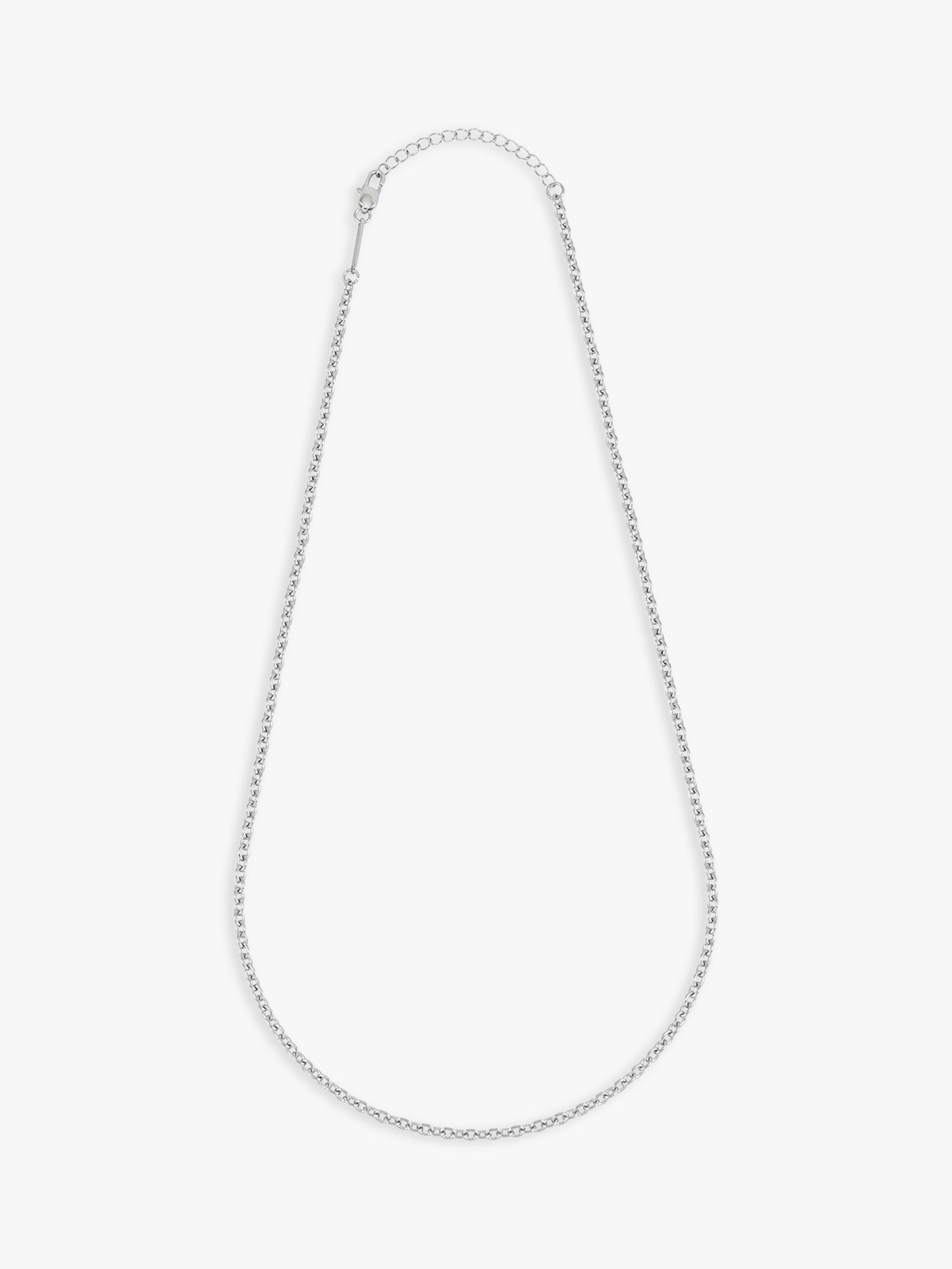 BARTLETT LONDON silver-toned chain necklace - British product