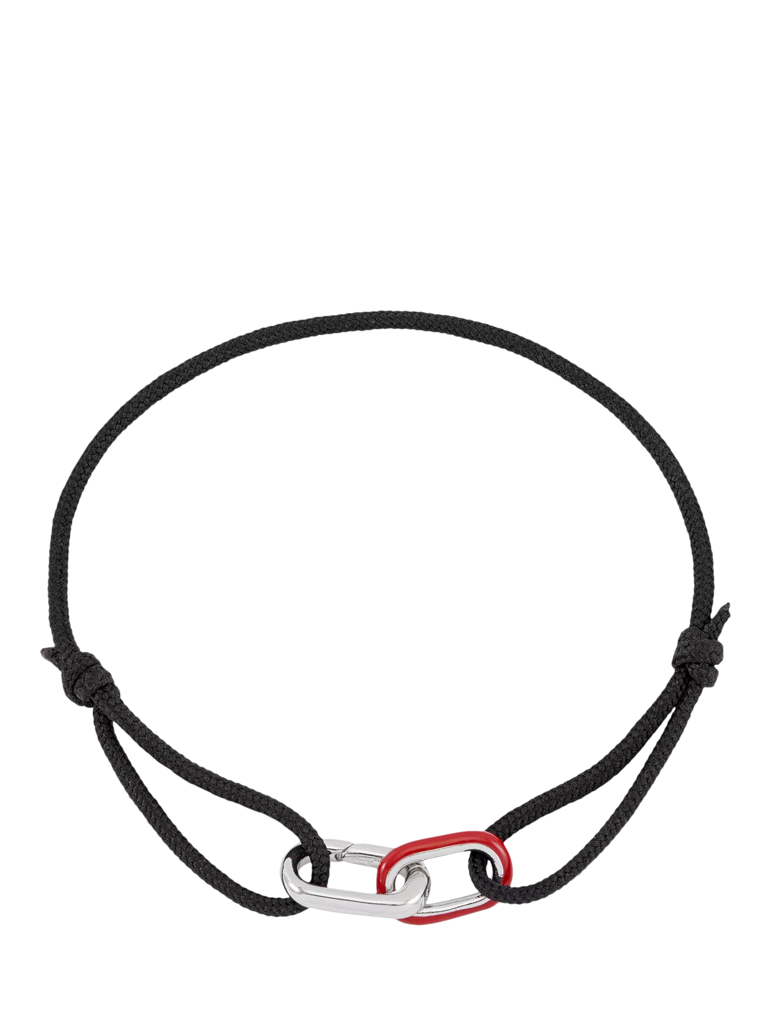 BARTLETT LONDON double link cord bracelet silver, UK version