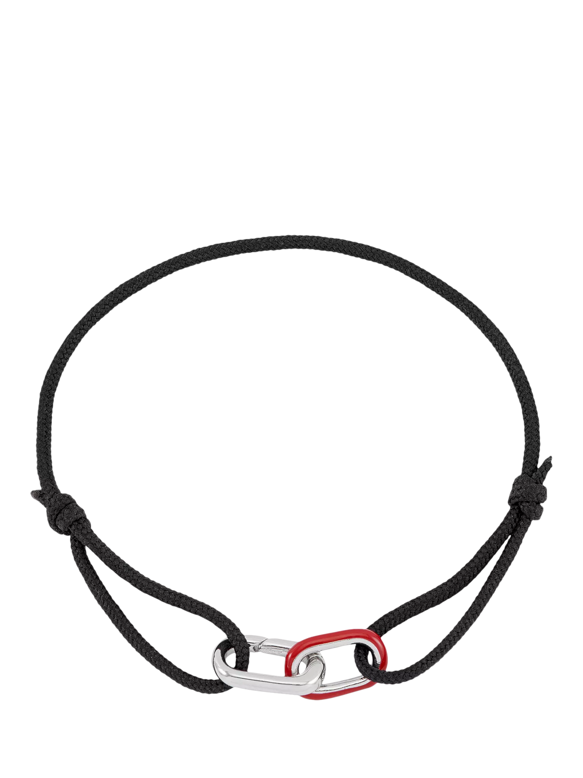 BARTLETT LONDON double link cord bracelet silver, UK version