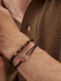 BARTLETT LONDON double link cord bracelet silver, UK version