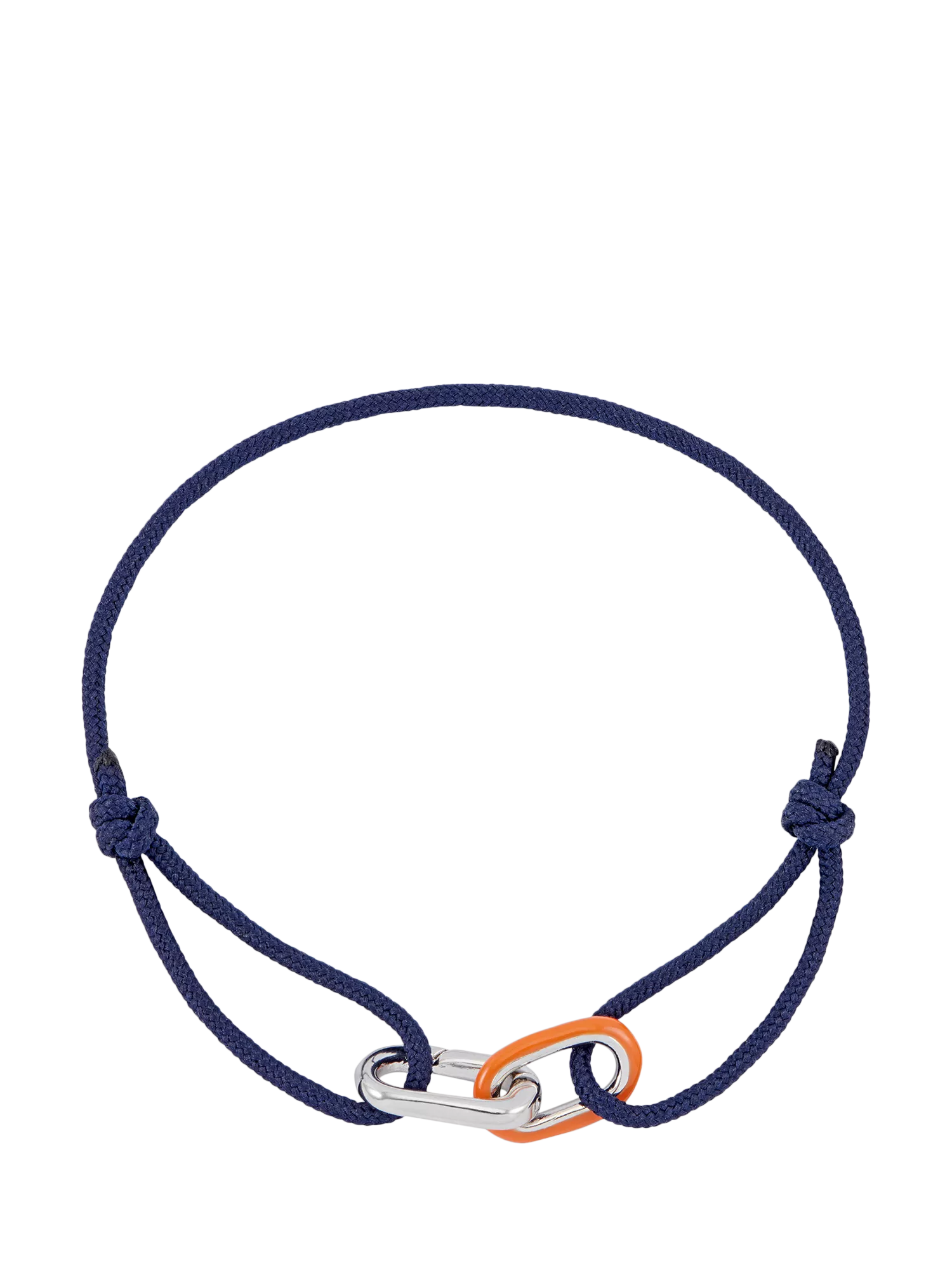 BARTLETT LONDON silver double link cord bracelet, UK version