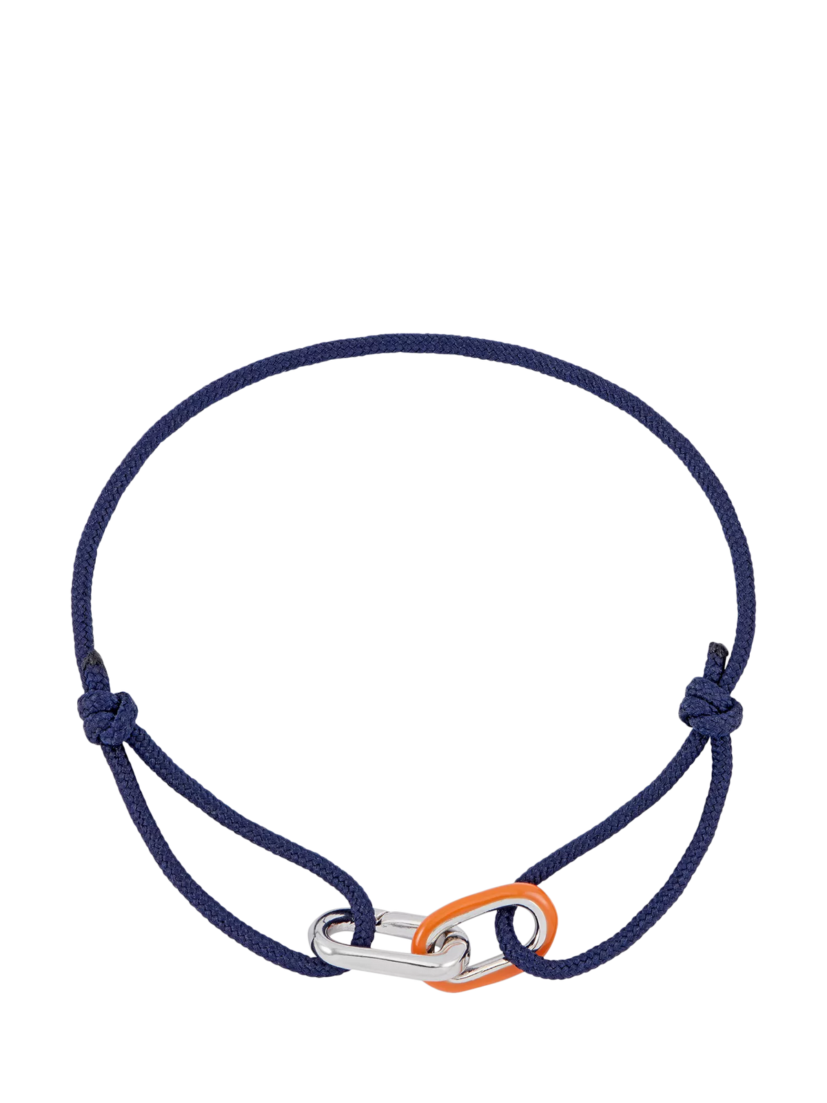 BARTLETT LONDON silver double link cord bracelet, UK version