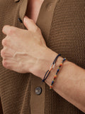 BARTLETT LONDON silver double link cord bracelet, UK version