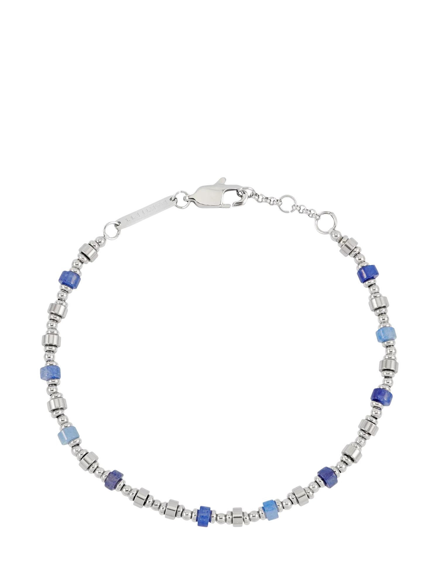 BARTLETT LONDON lapis heishi beaded bracelet silver - British product
