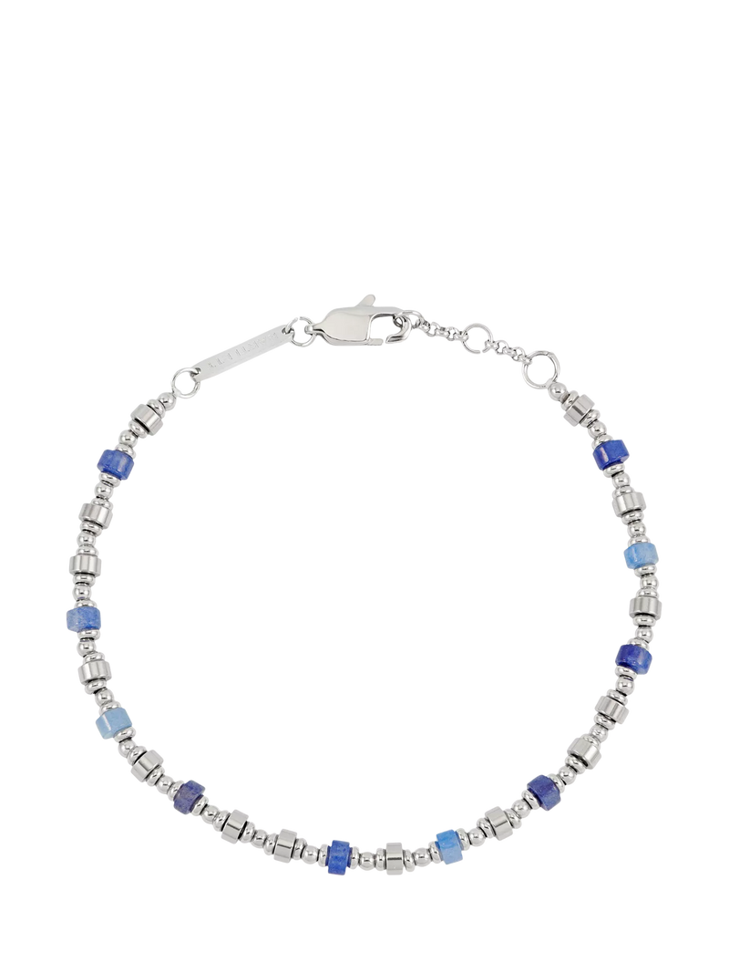 BARTLETT LONDON lapis heishi beaded bracelet silver - British product