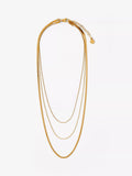 Mint Velvet Triple Chain Layered Necklace 41cm