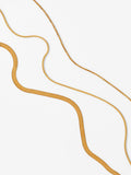Mint Velvet triple chain layered gold necklace, UK version
